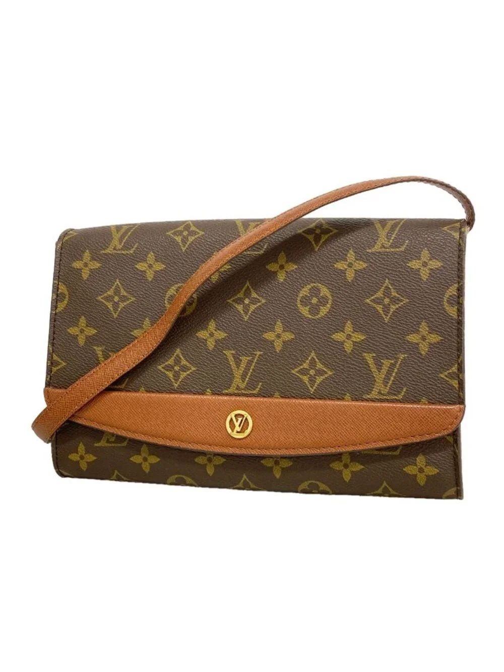 Louis Vuitton Shoulder Bag Monogram Bordeaux 24 Brown
